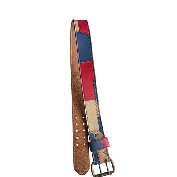 Multi Coloured Vintage Belts Vintage Multicolored Patchwork  display picture 2